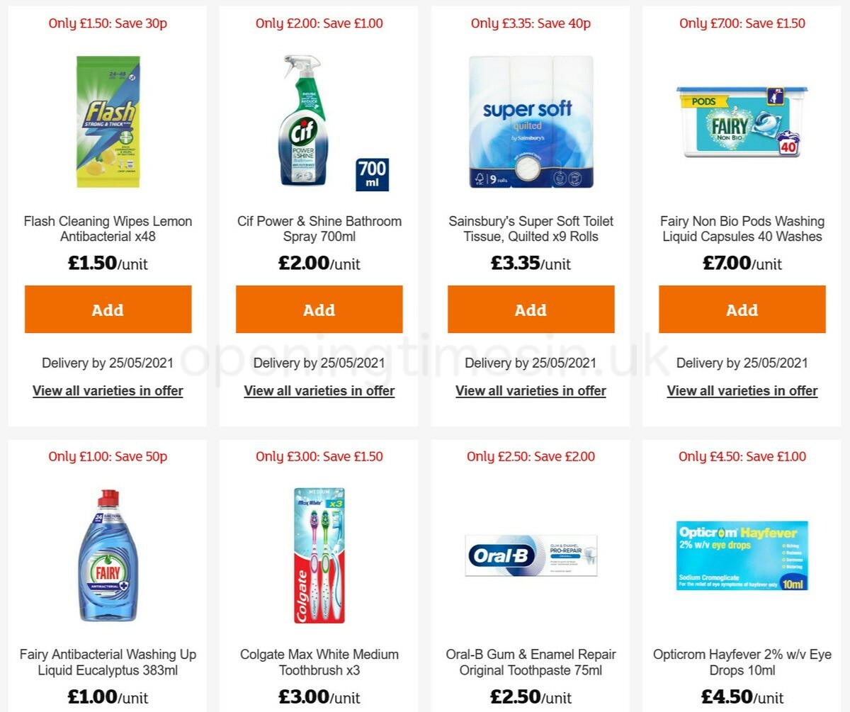 Sainsbury's Offers from 14 May