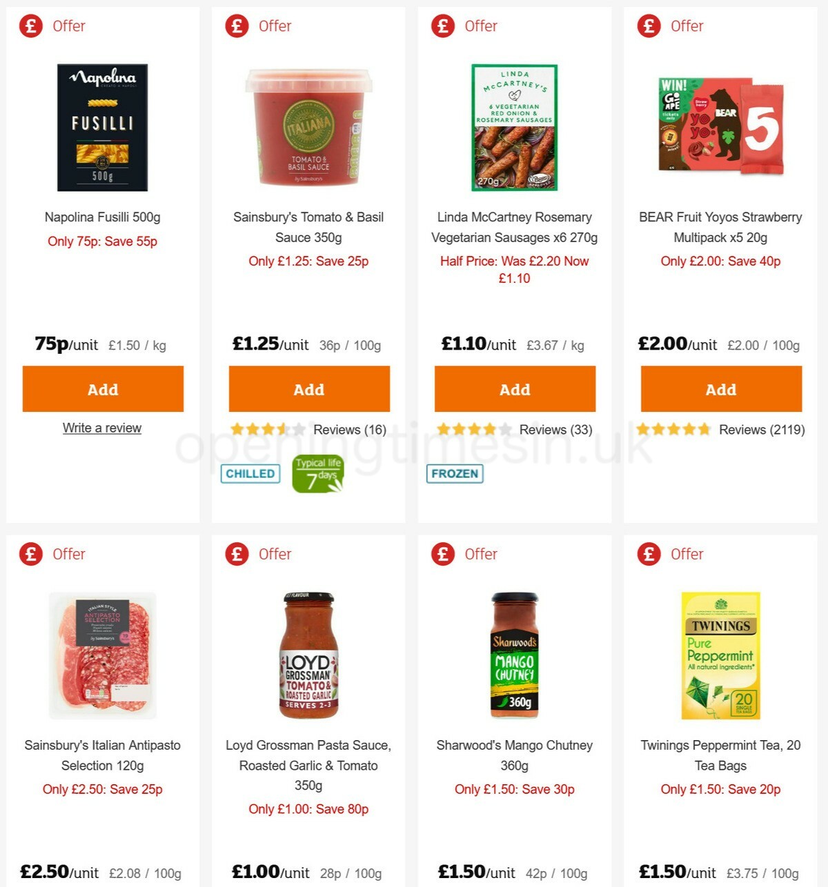 Sainsbury's Offers from 14 May