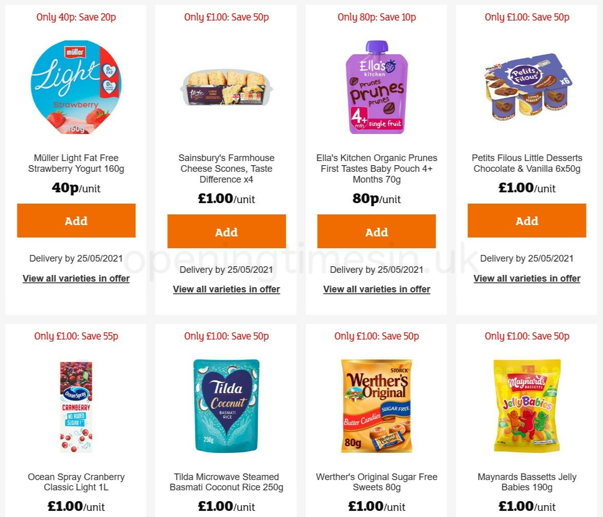 Sainsbury's Offers from 21 May