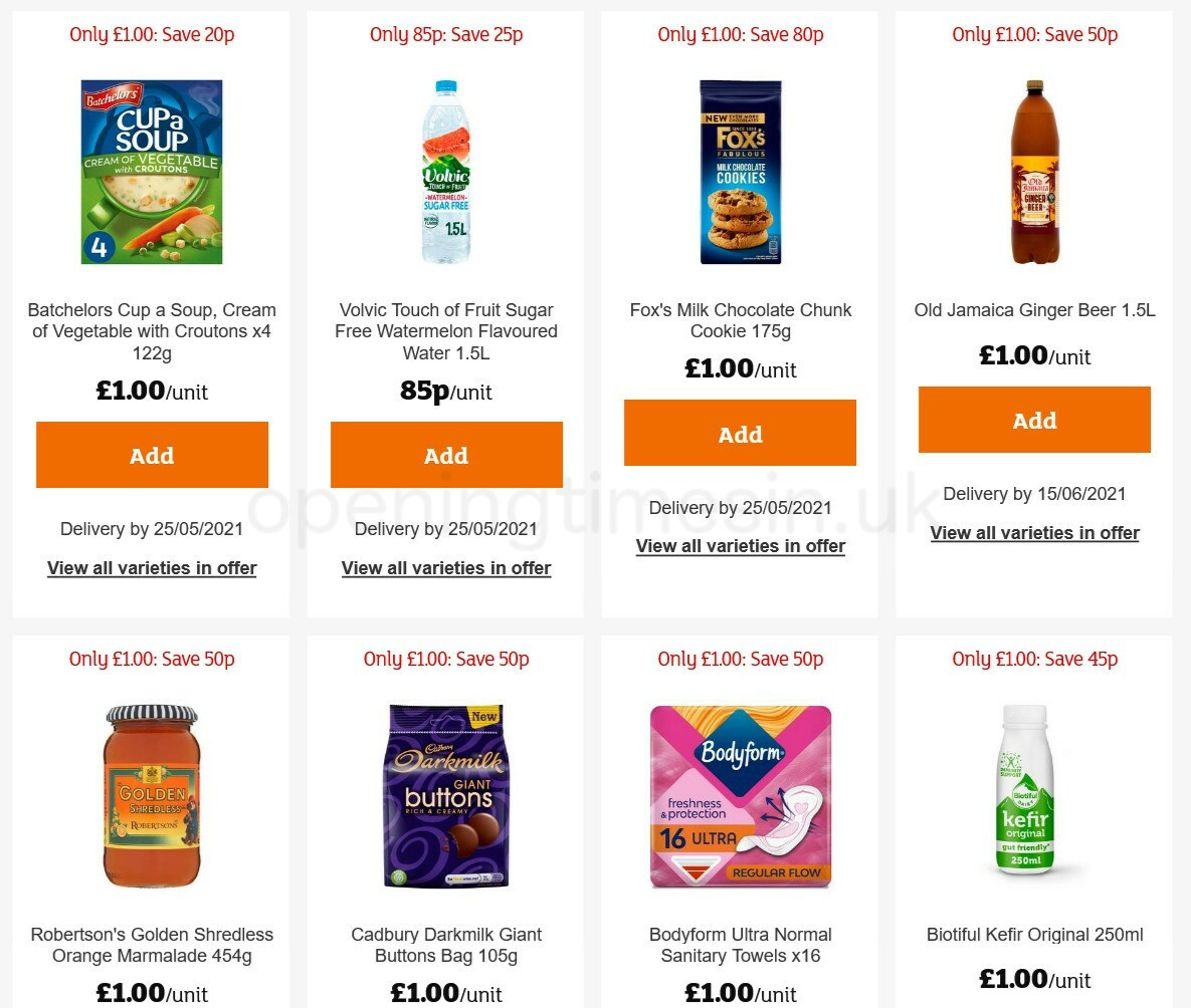 Sainsbury's Offers from 21 May