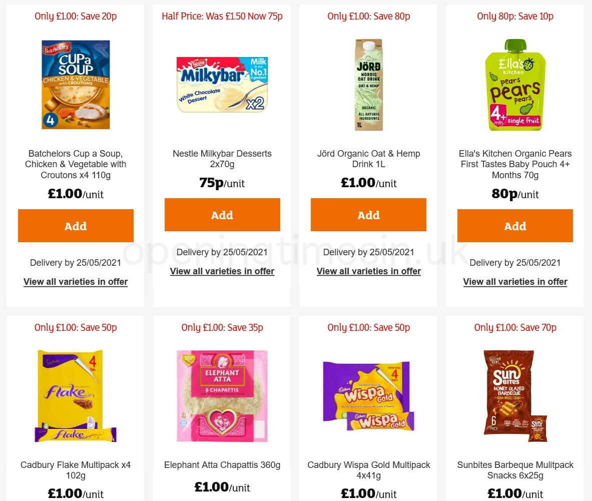 Sainsbury's Offers from 21 May