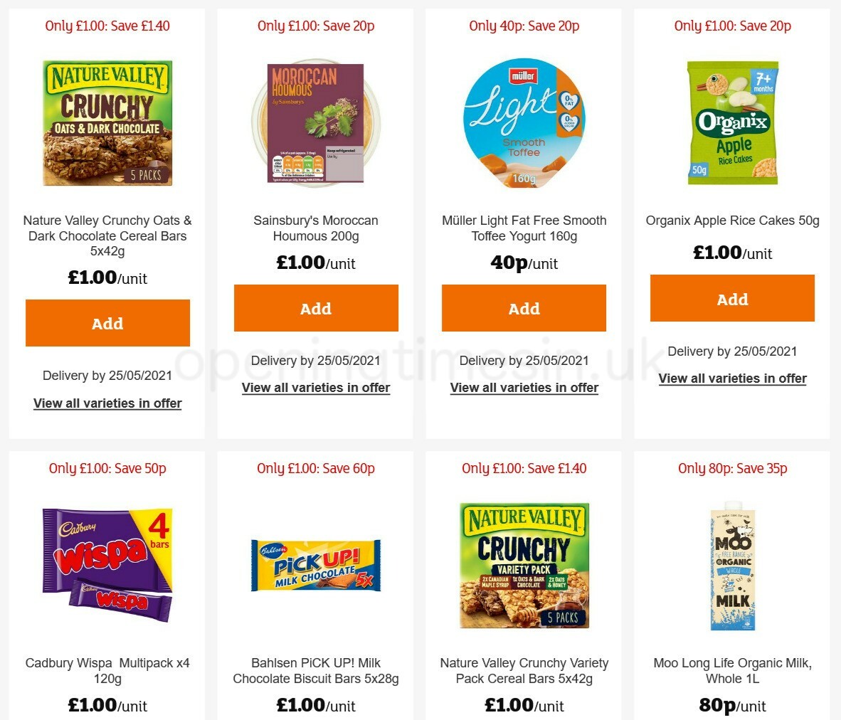 Sainsbury's Offers from 21 May