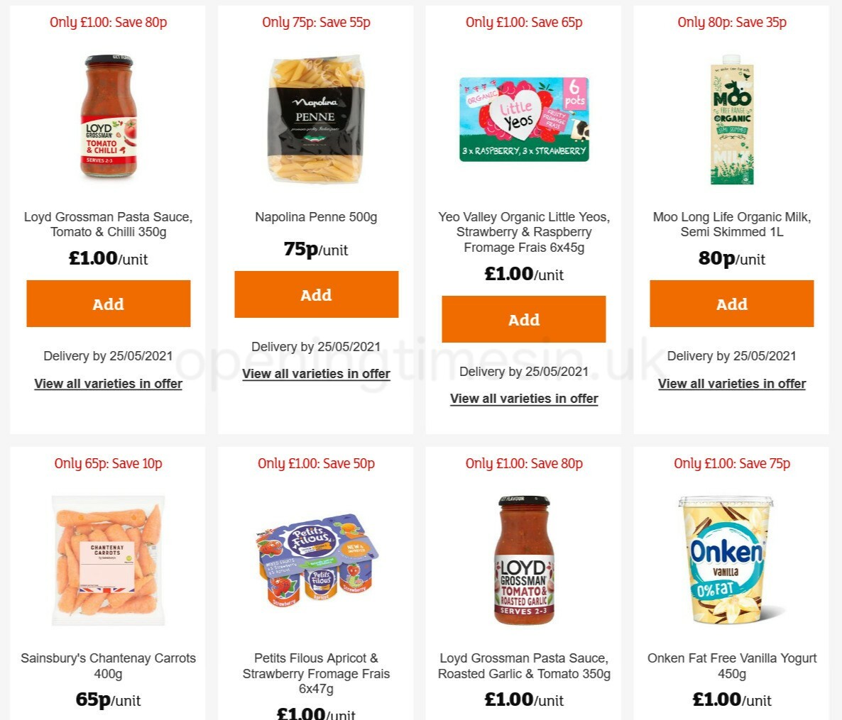 Sainsbury's Offers from 21 May