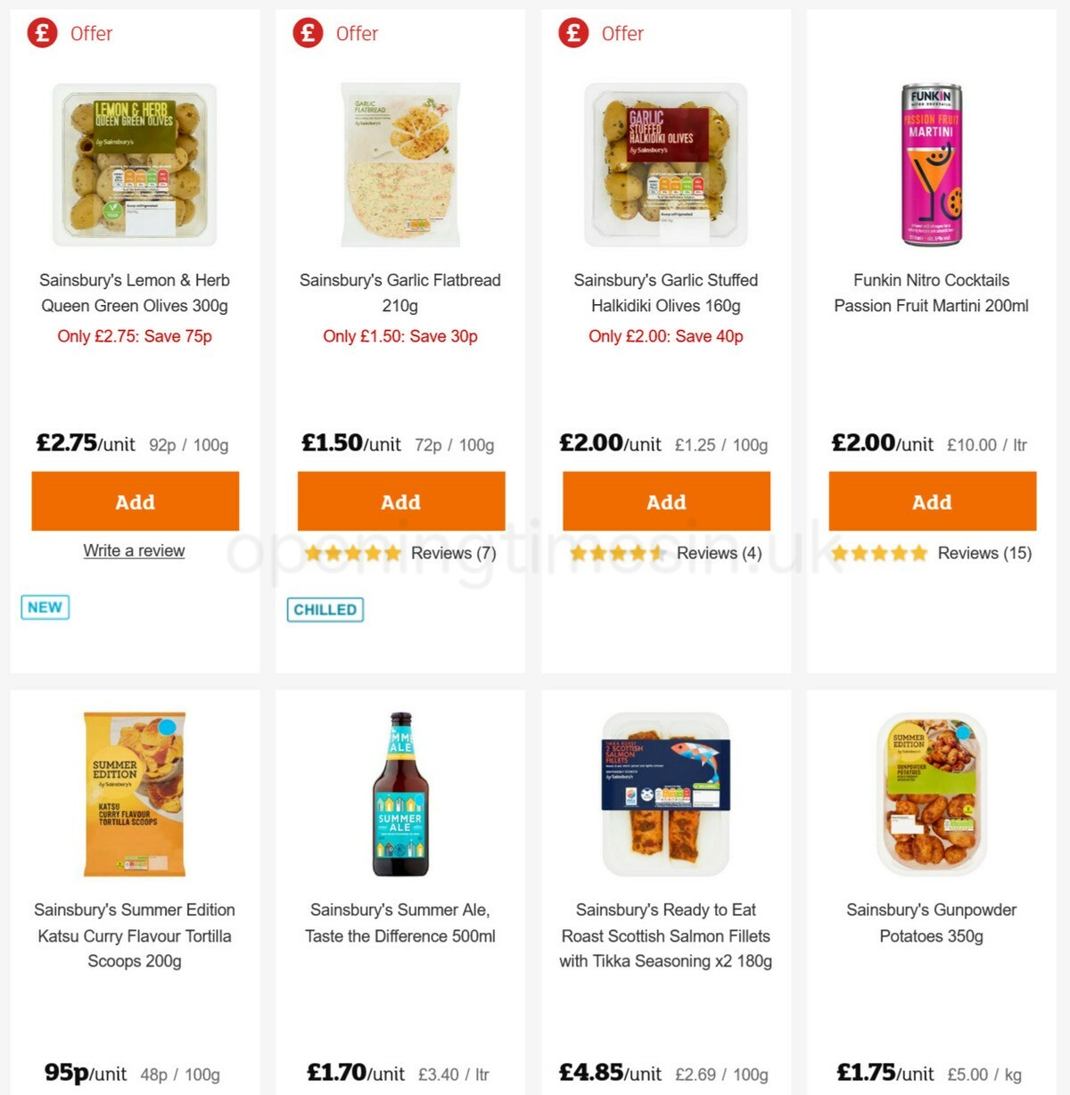 Sainsbury's Offers from 11 June