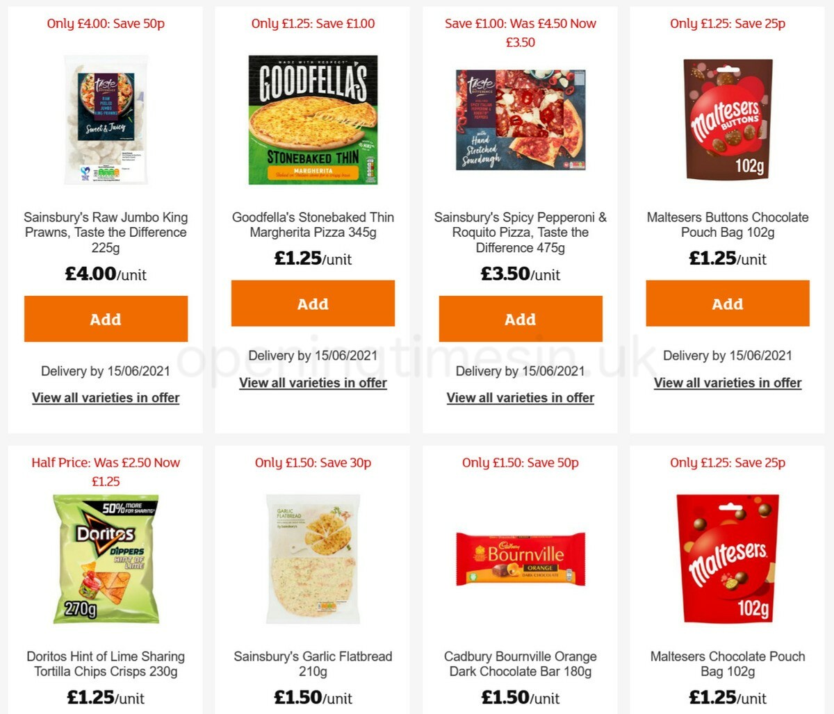 Sainsbury's Offers from 11 June