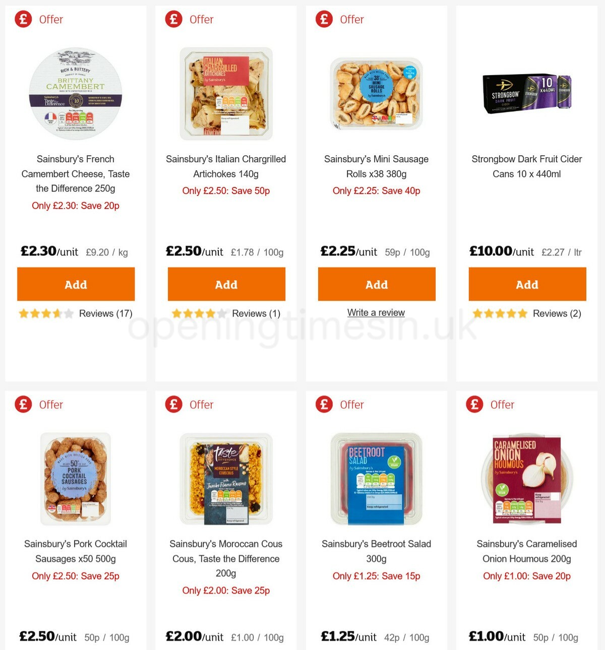 Sainsbury's Offers from 11 June