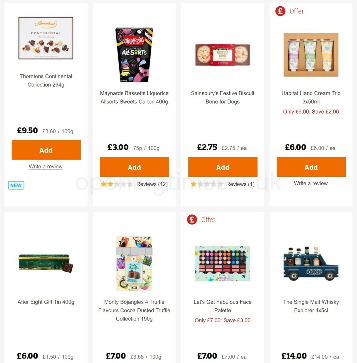 Sainsbury's Offers from 11 November