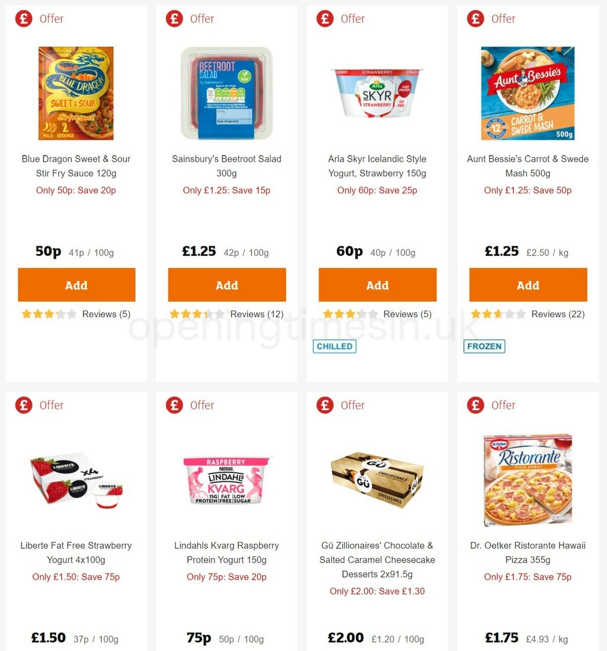 Sainsbury's Offers from 11 November