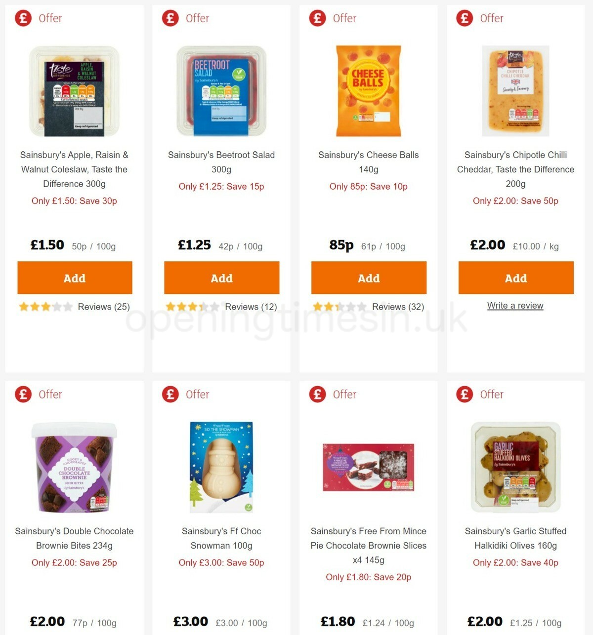 Sainsbury's Offers from 17 December