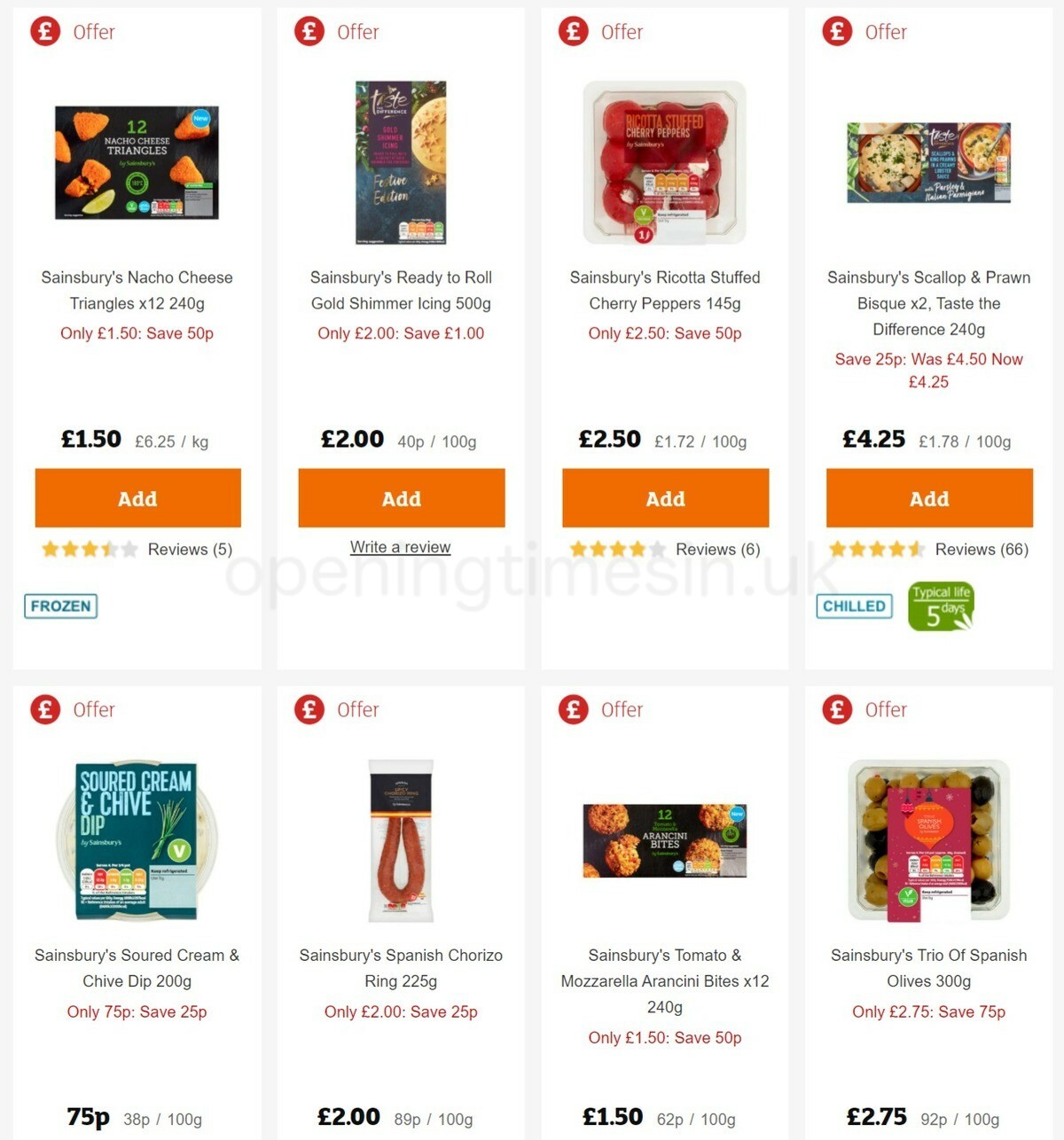 Sainsbury's Offers from 17 December