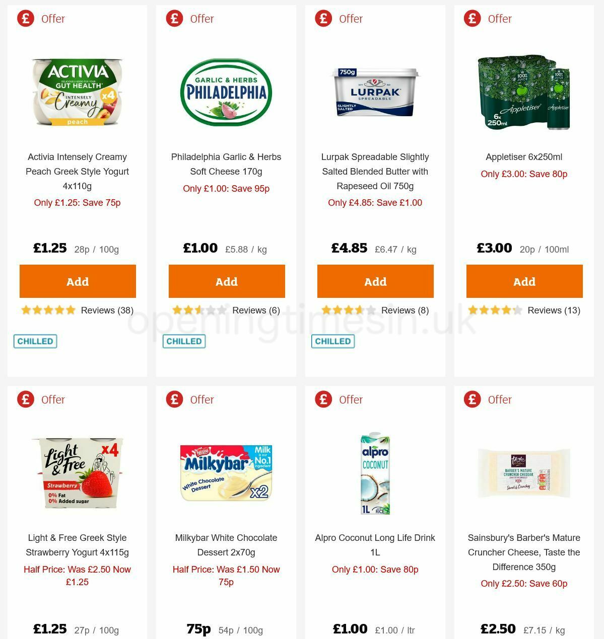 Sainsbury's Offers from 11 February