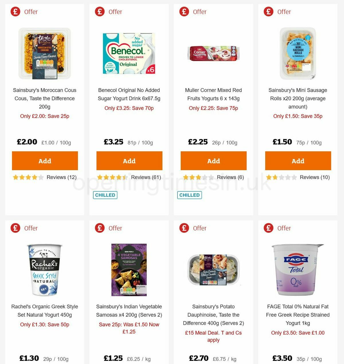 Sainsbury's Offers from 11 February