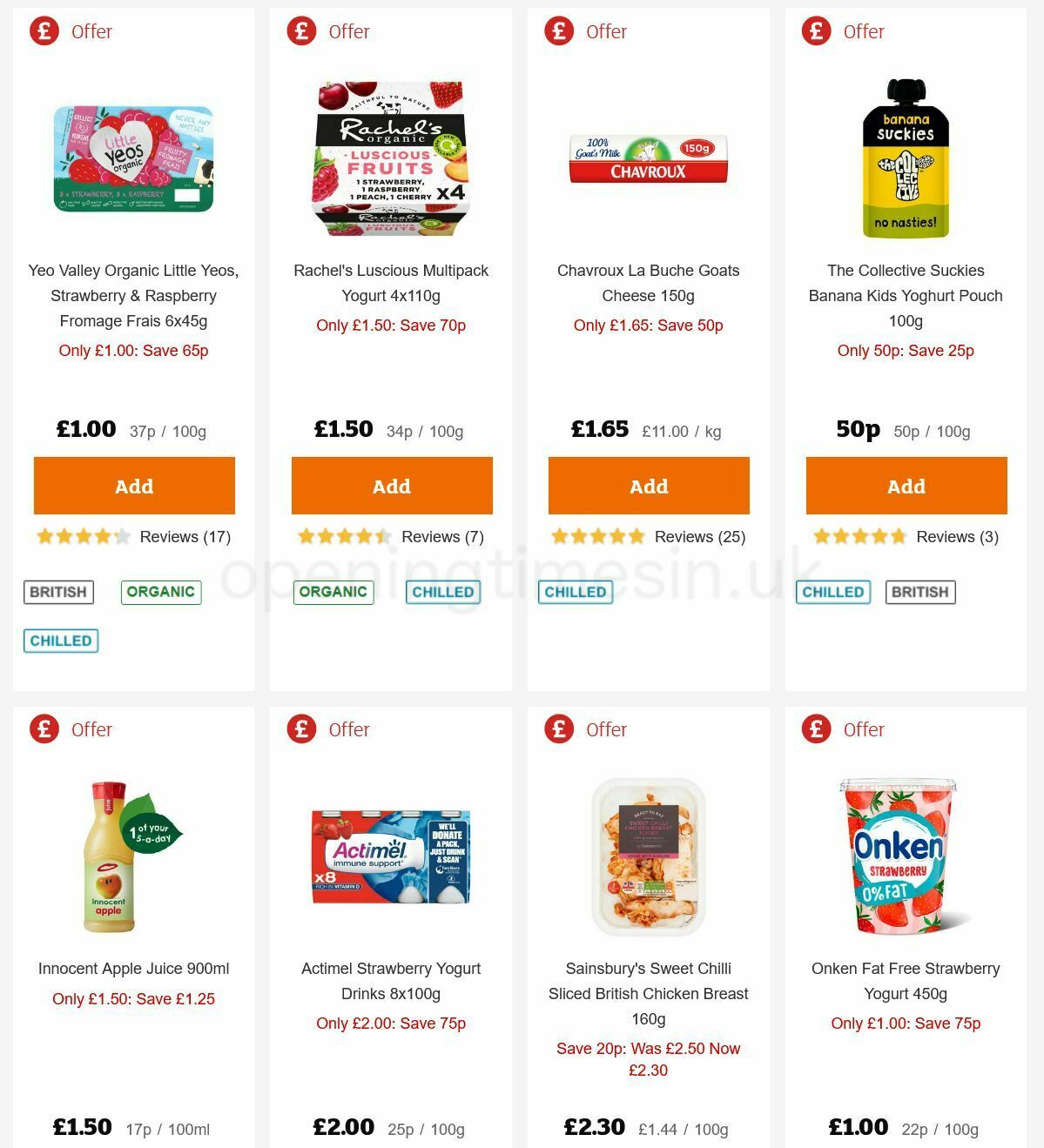 Sainsbury's Offers from 11 February