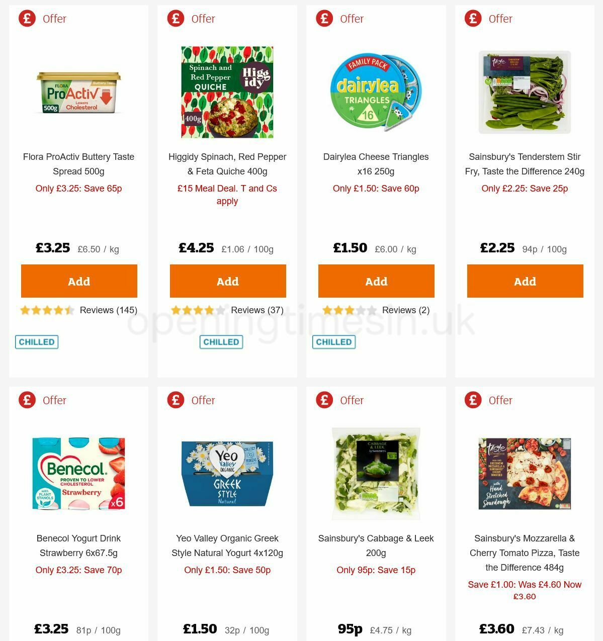 Sainsbury's Offers from 11 February