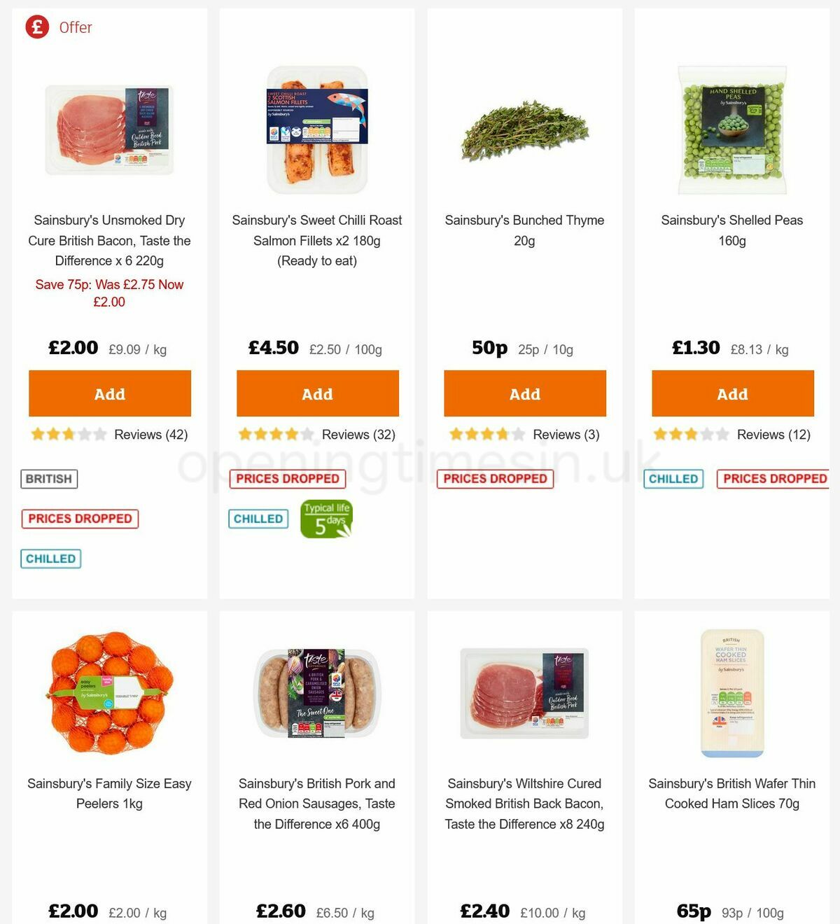 Sainsbury's Offers from 3 March