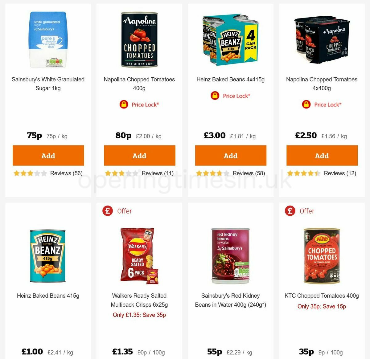 Sainsbury's Offers from 3 March