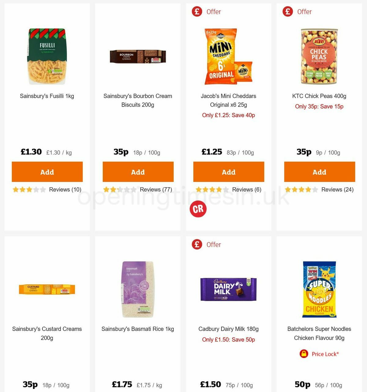 Sainsbury's Offers from 3 March