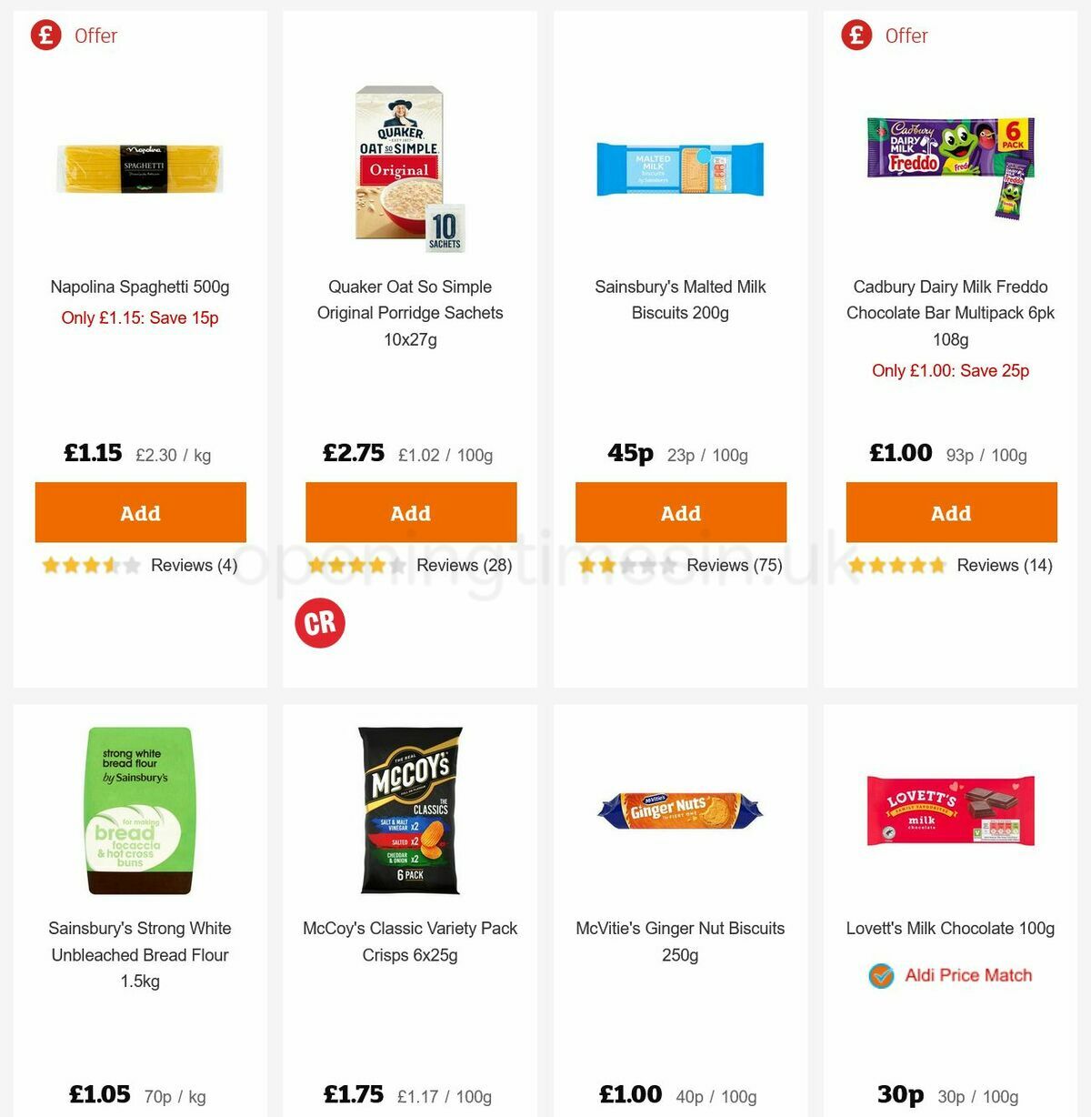 Sainsbury's Offers from 3 March