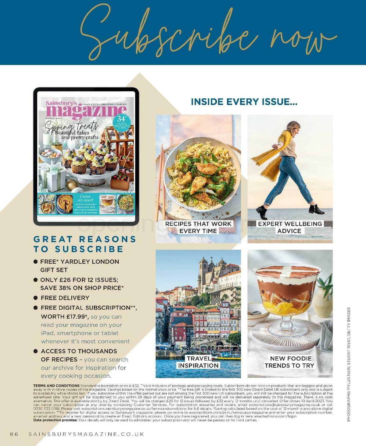 Sainsbury's Magazine March Offers from 1 March