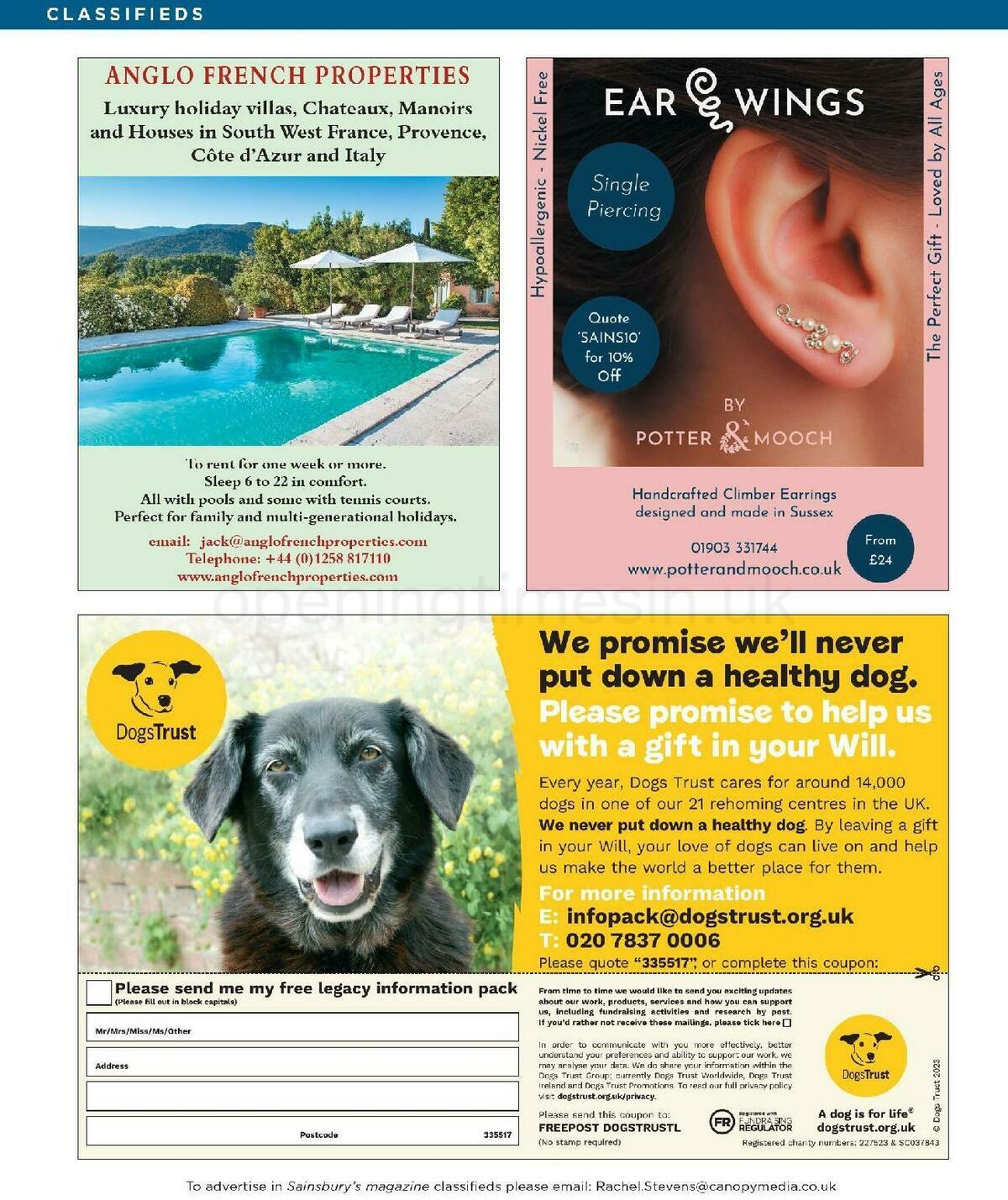 Sainsbury's Magazine May Offers from 1 May