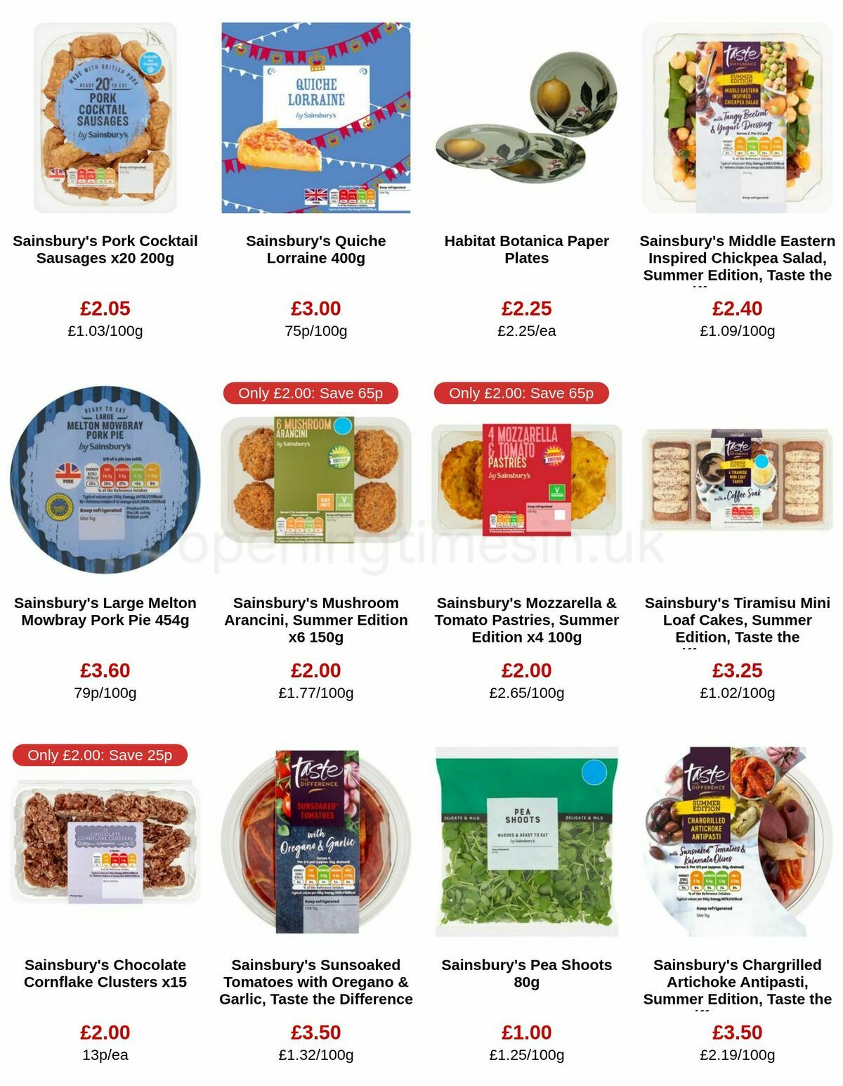 Sainsbury's Offers from 12 May