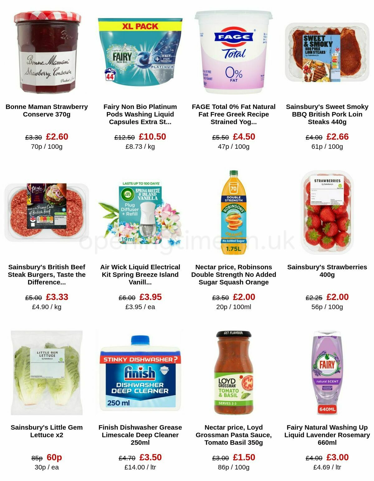 Sainsbury's Offers from 12 May