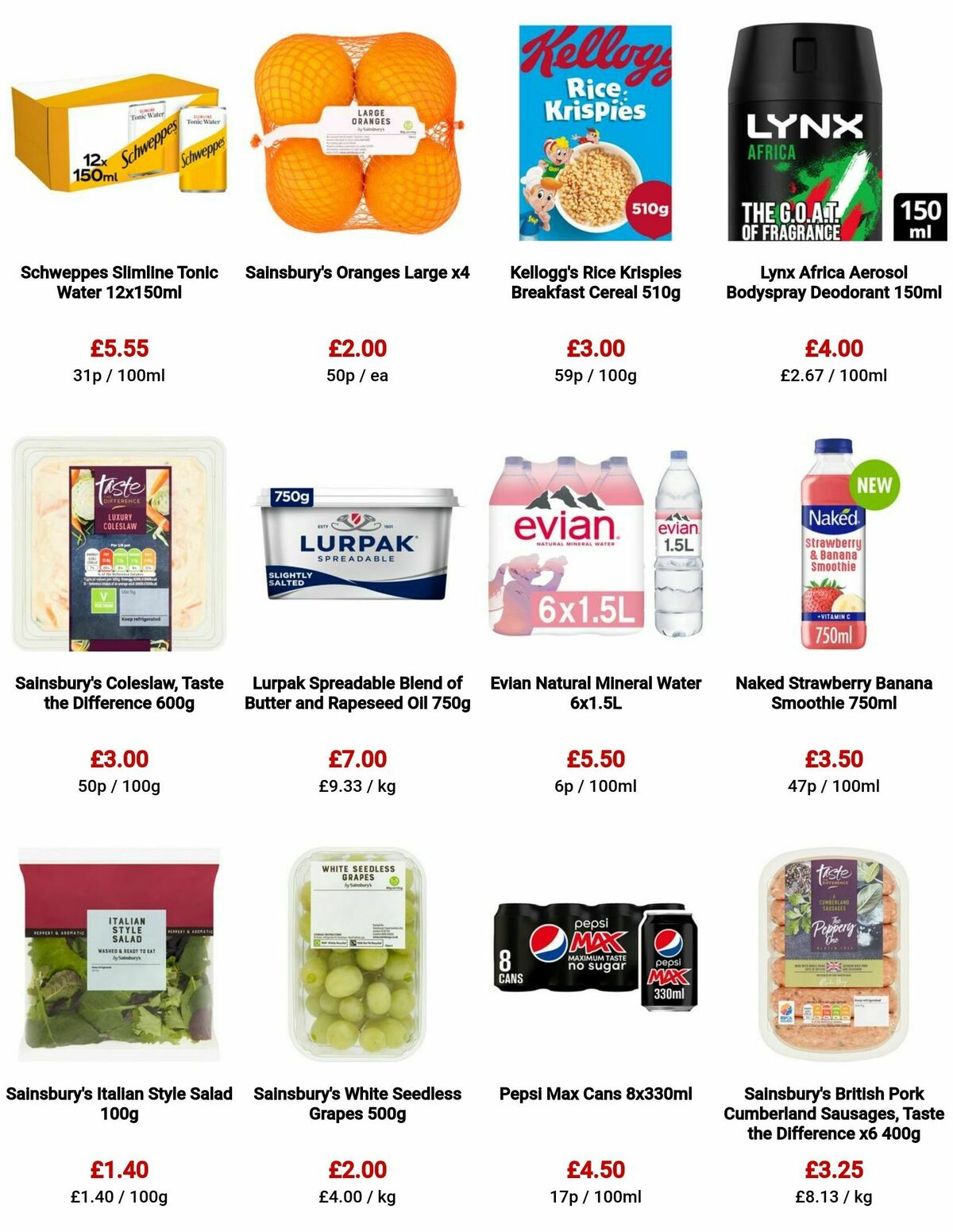 Sainsbury's Offers from 18 August