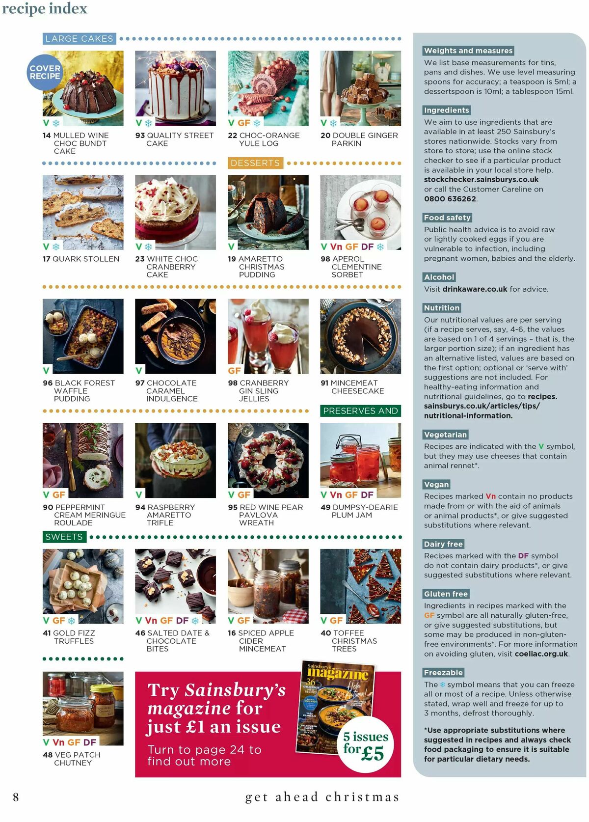 Sainsbury's Get Ahead Christmas Offers from 10 October