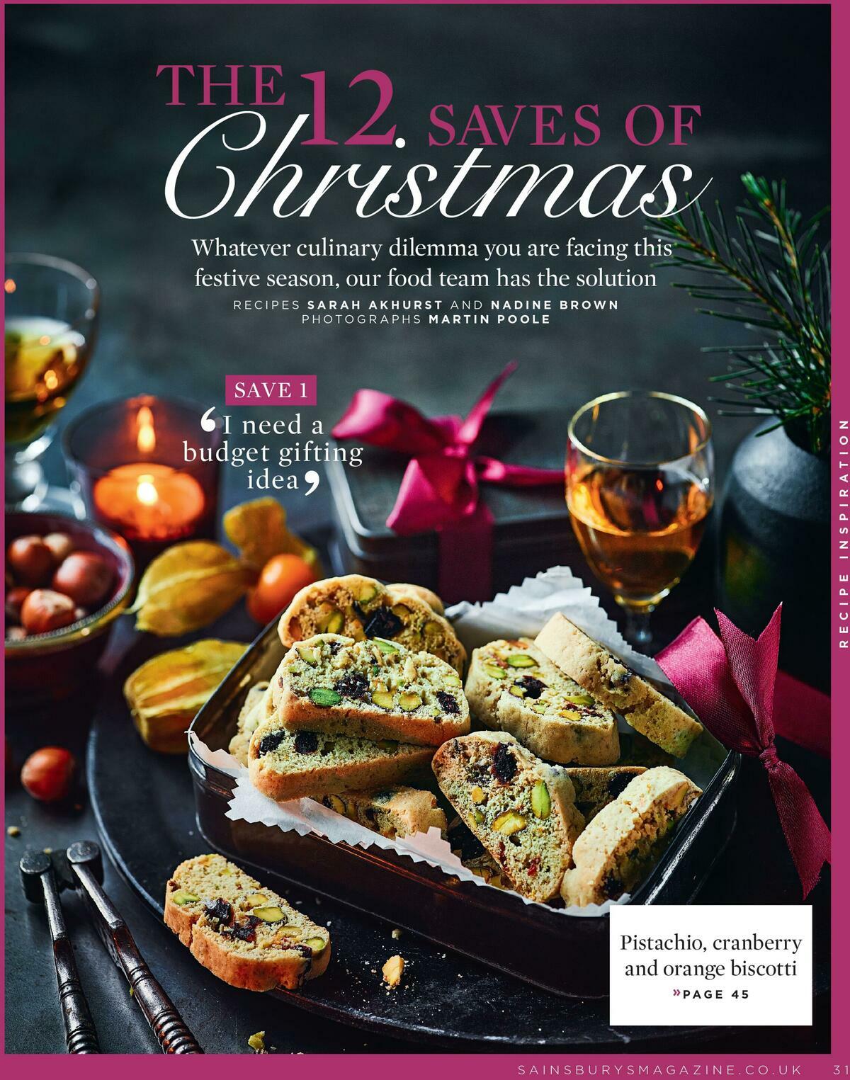 Sainsbury's Magazine November Offers from 1 November