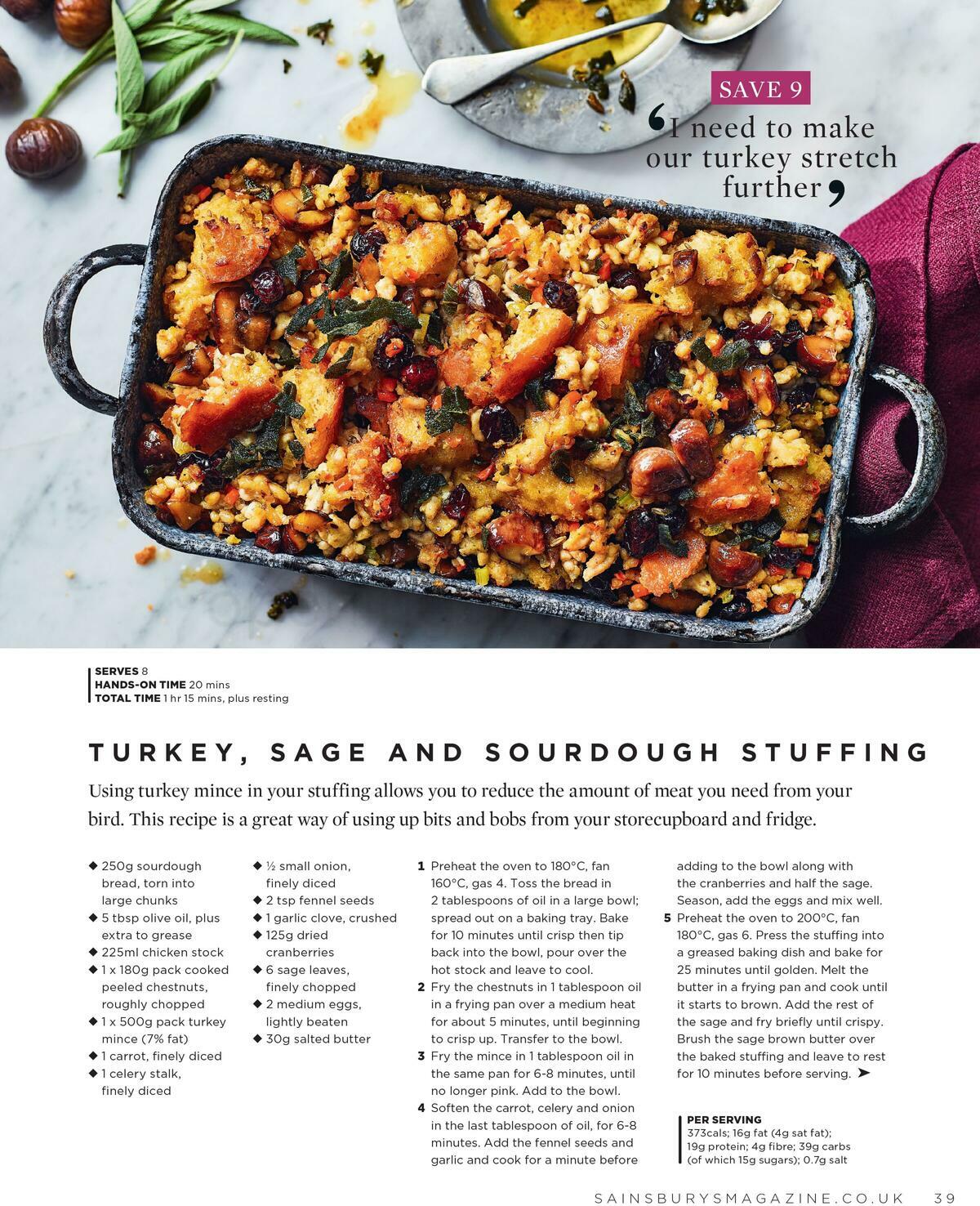 Sainsbury's Magazine November Offers from 1 November