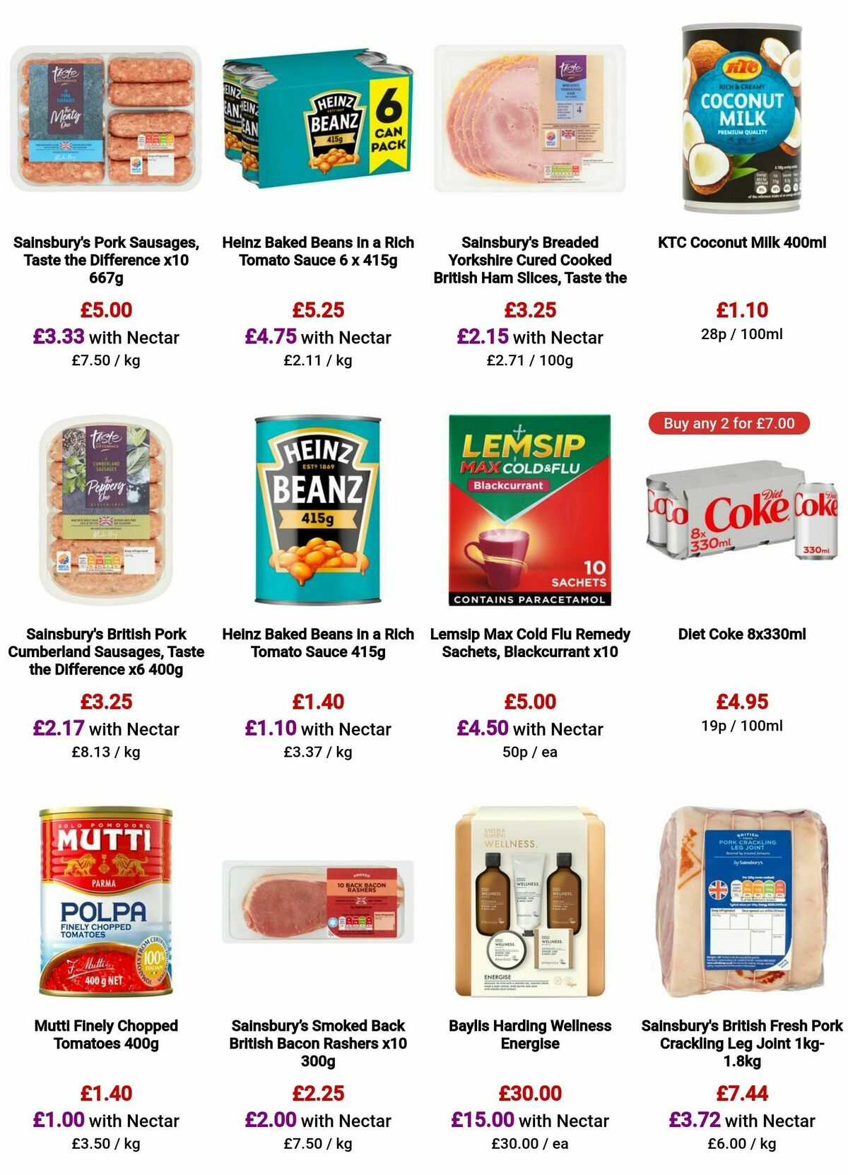 Sainsbury's Offers from 3 November