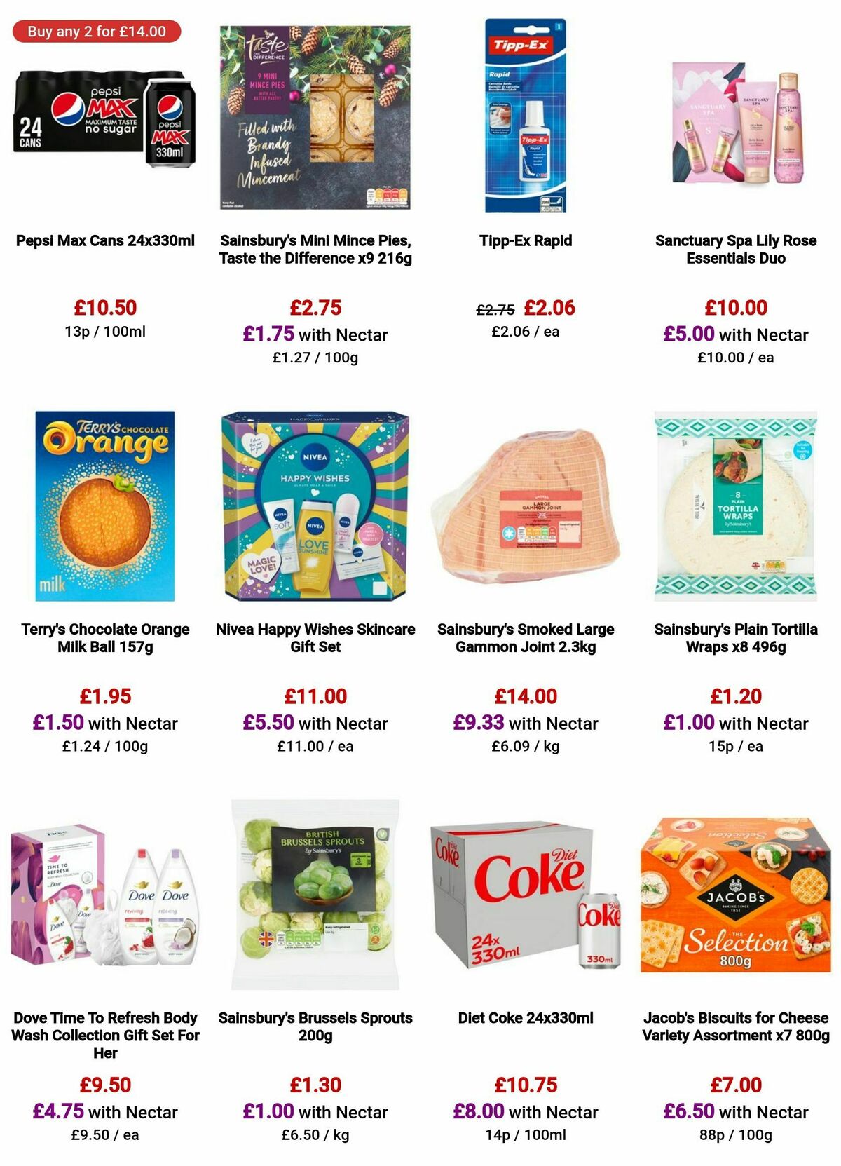 Sainsbury's Offers from 1 December