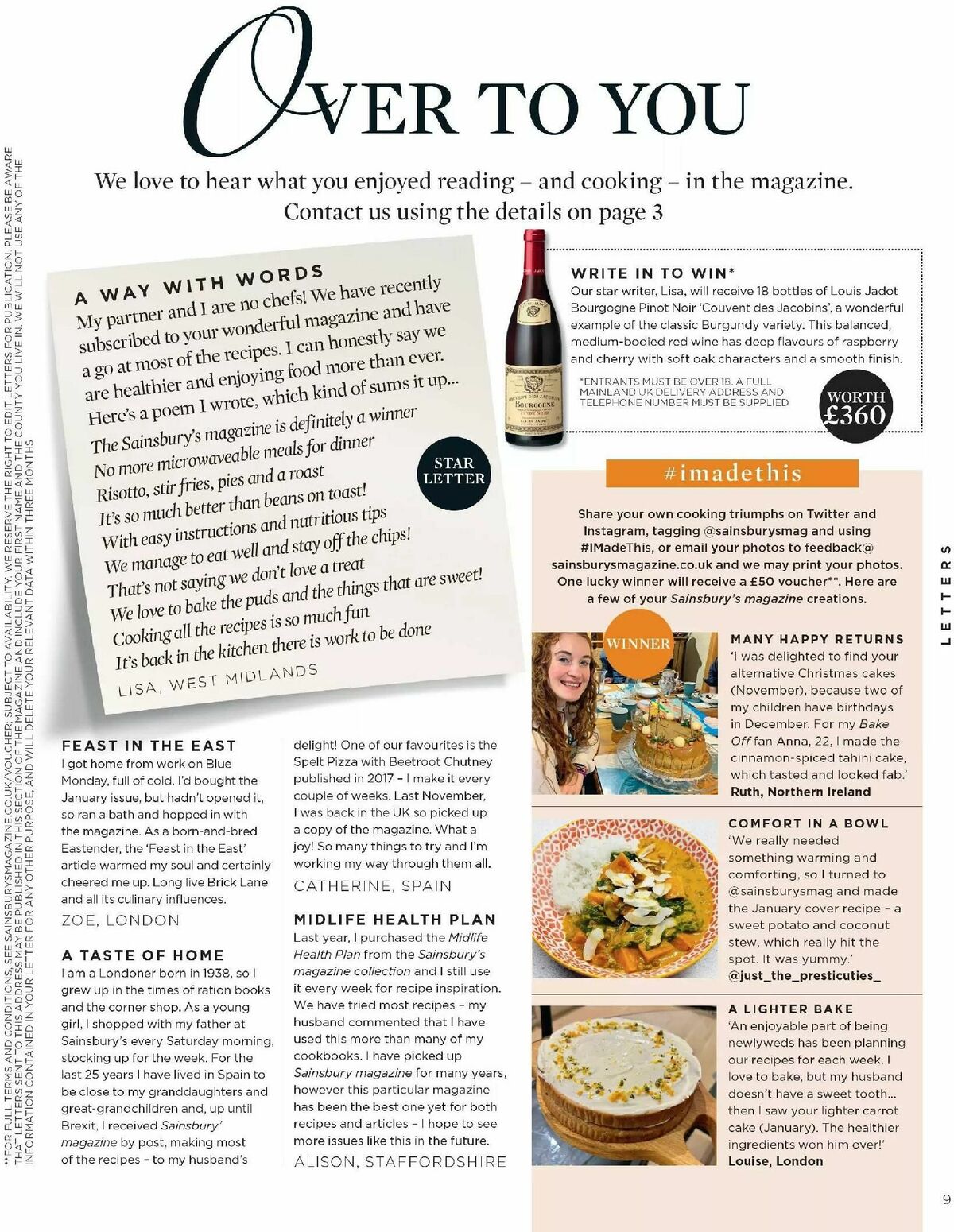 Sainsbury's Magazine March Offers from 1 March