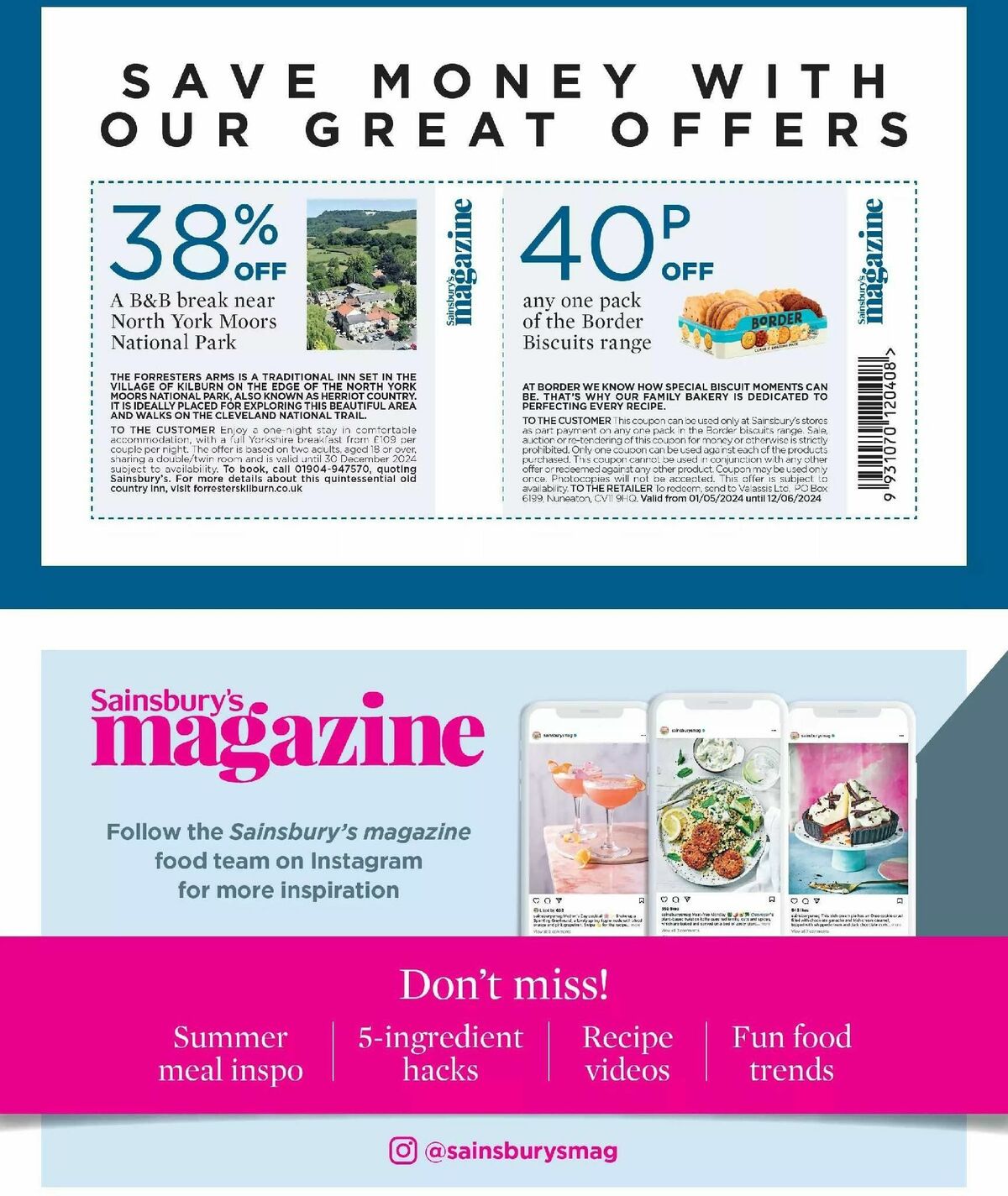 Sainsbury's Magazine May Offers from 1 May