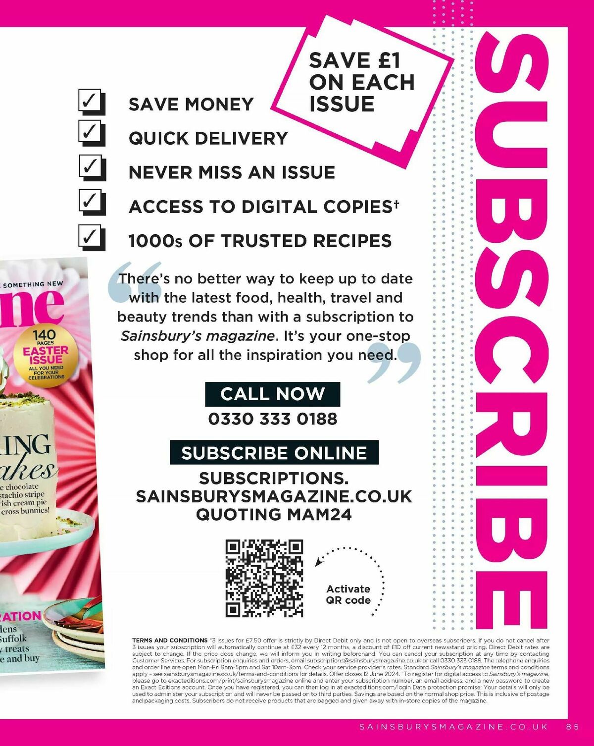 Sainsbury's Magazine May Offers from 1 May