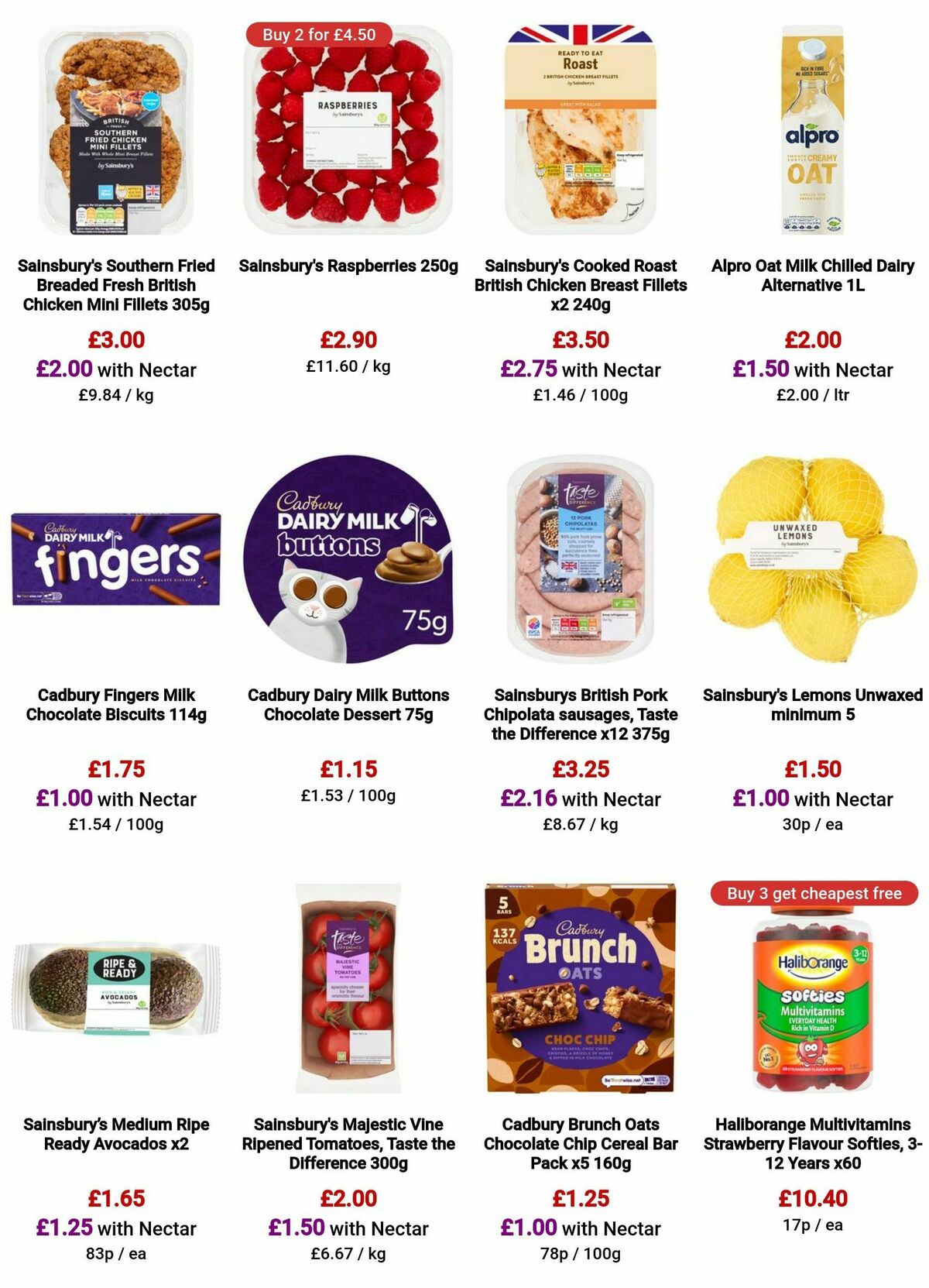 Sainsbury's Offers from 3 May