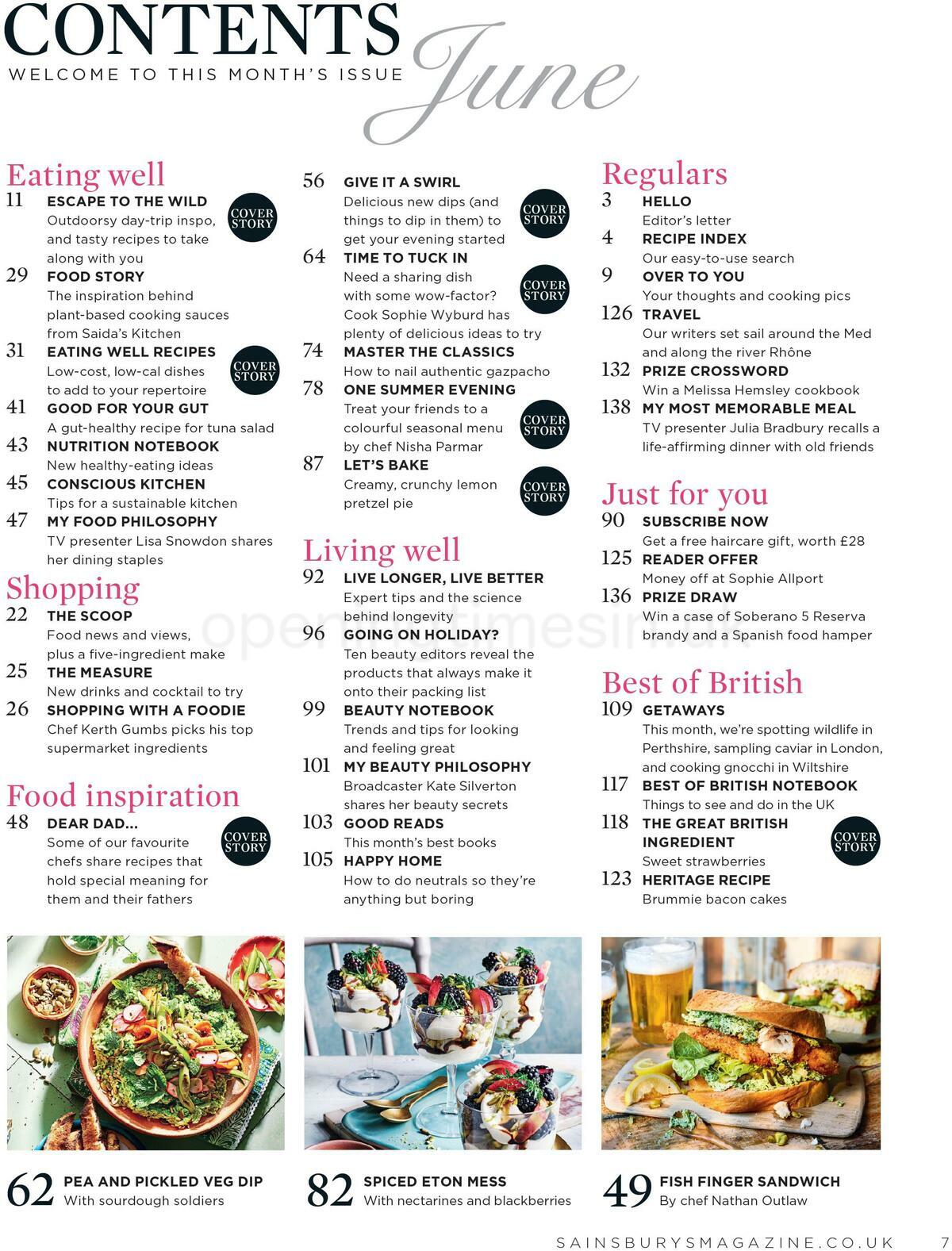 Sainsbury's Magazine June Offers from 11 June