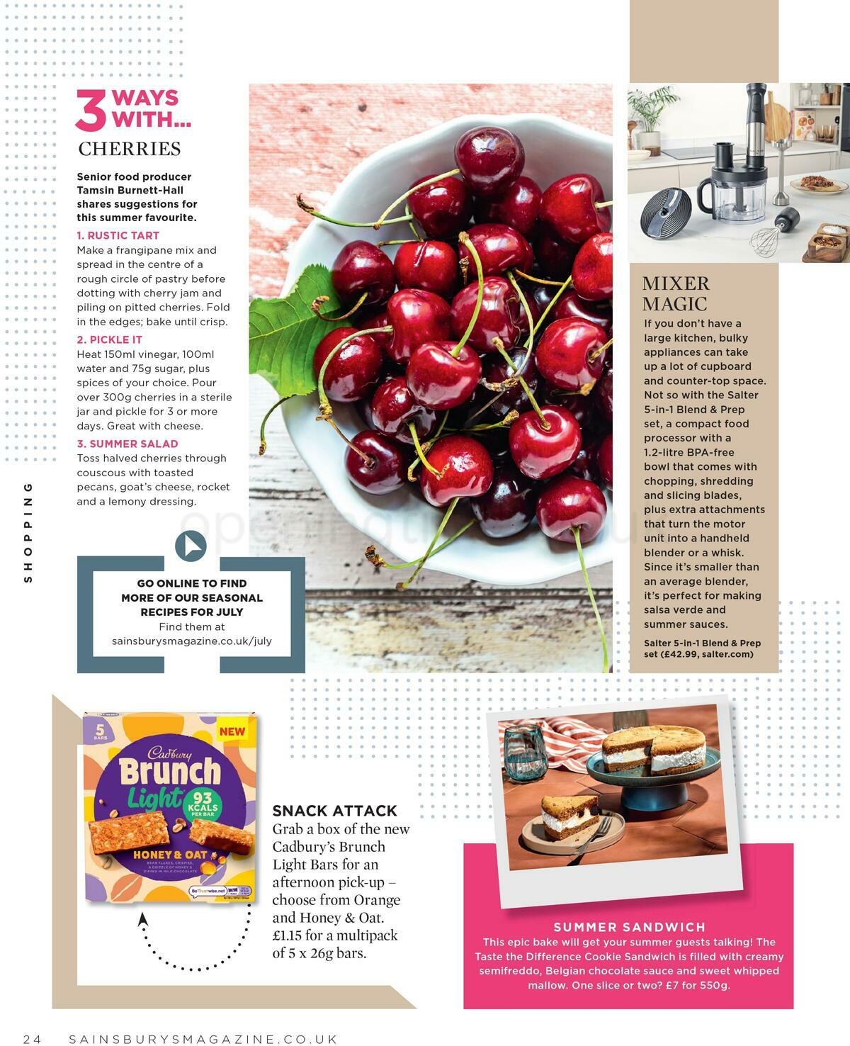 Sainsbury's Magazine July Offers from 4 July