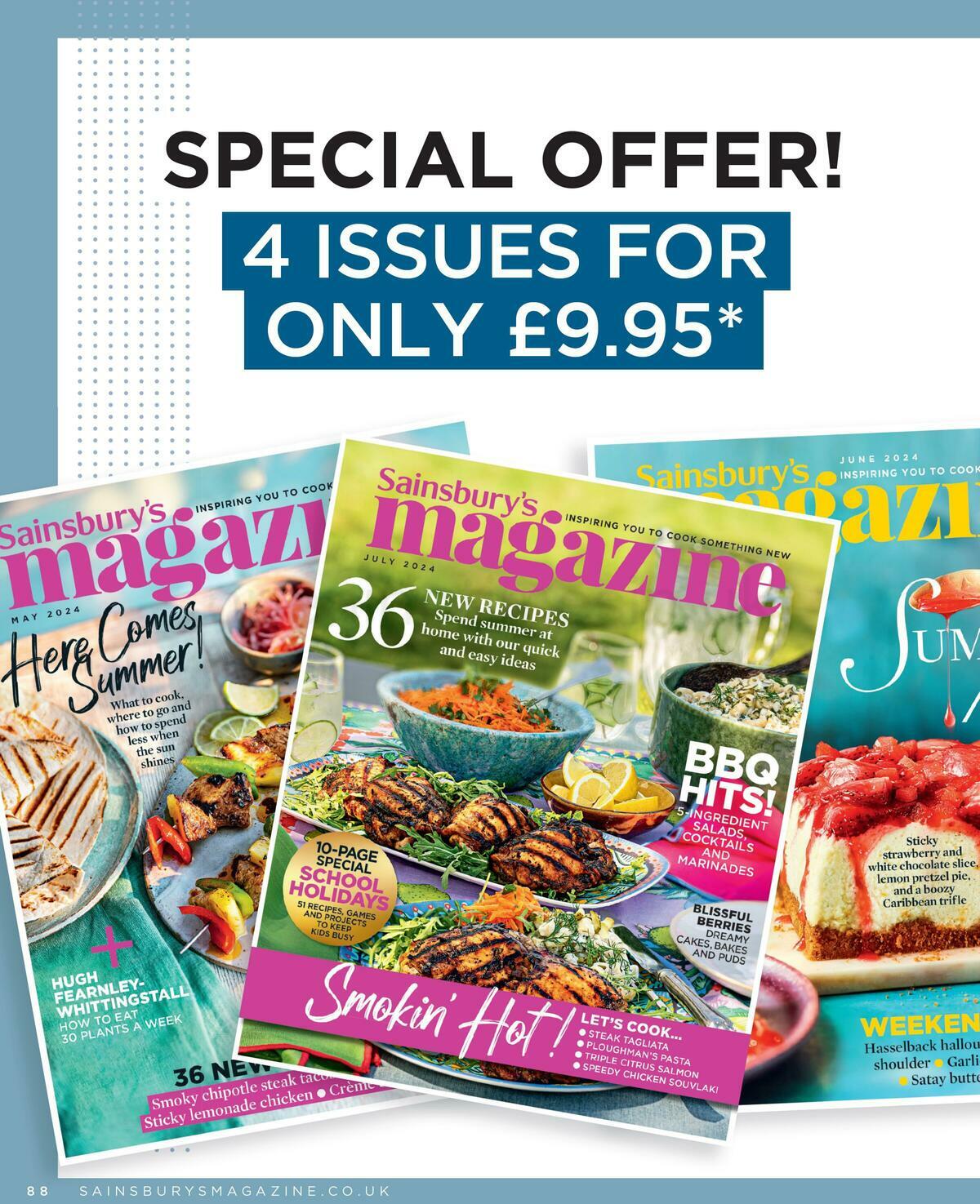 Sainsbury's Magazine July Offers from 4 July