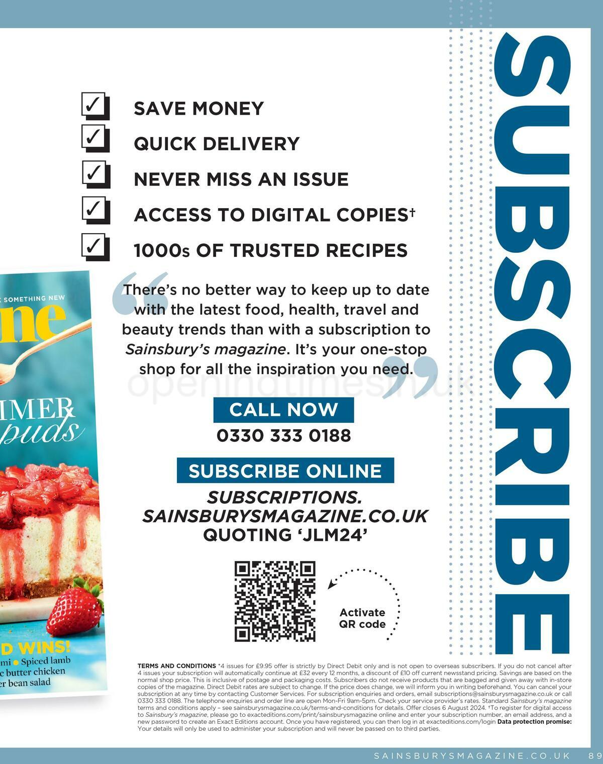 Sainsbury's Magazine July Offers from 4 July