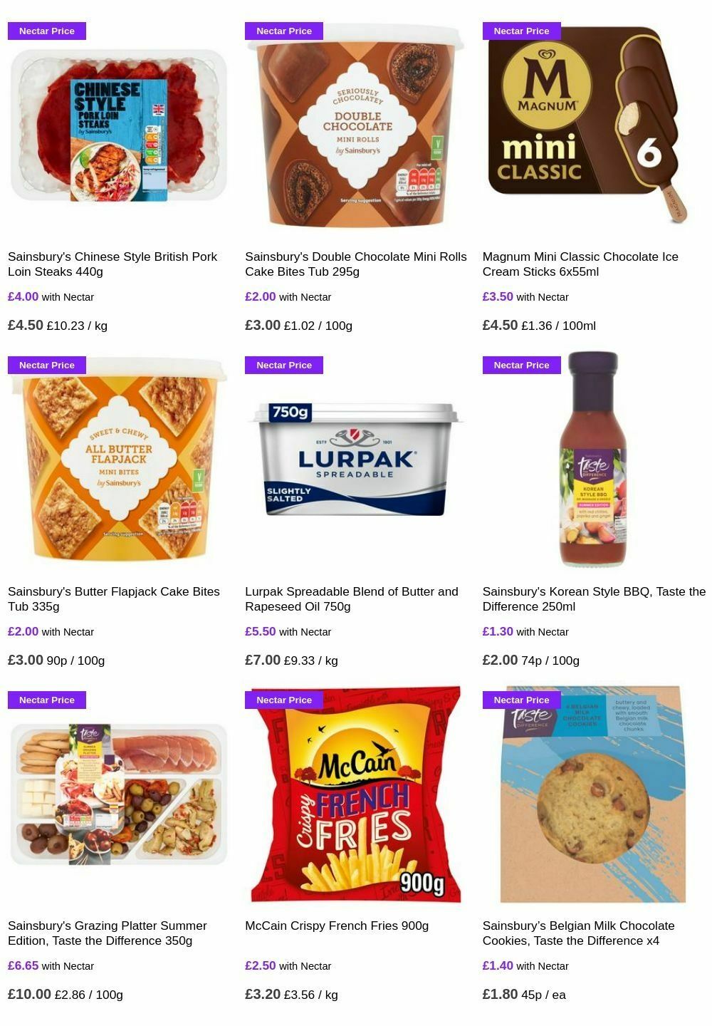 Sainsbury's Offers from 12 July