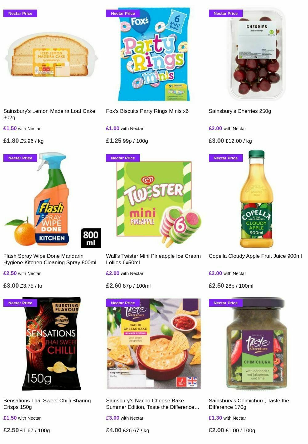 Sainsbury's Offers from 12 July