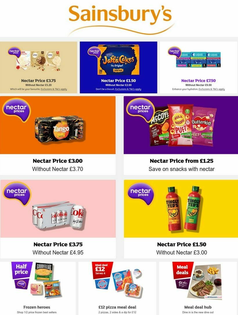 Sainsbury's Offers from 2 August