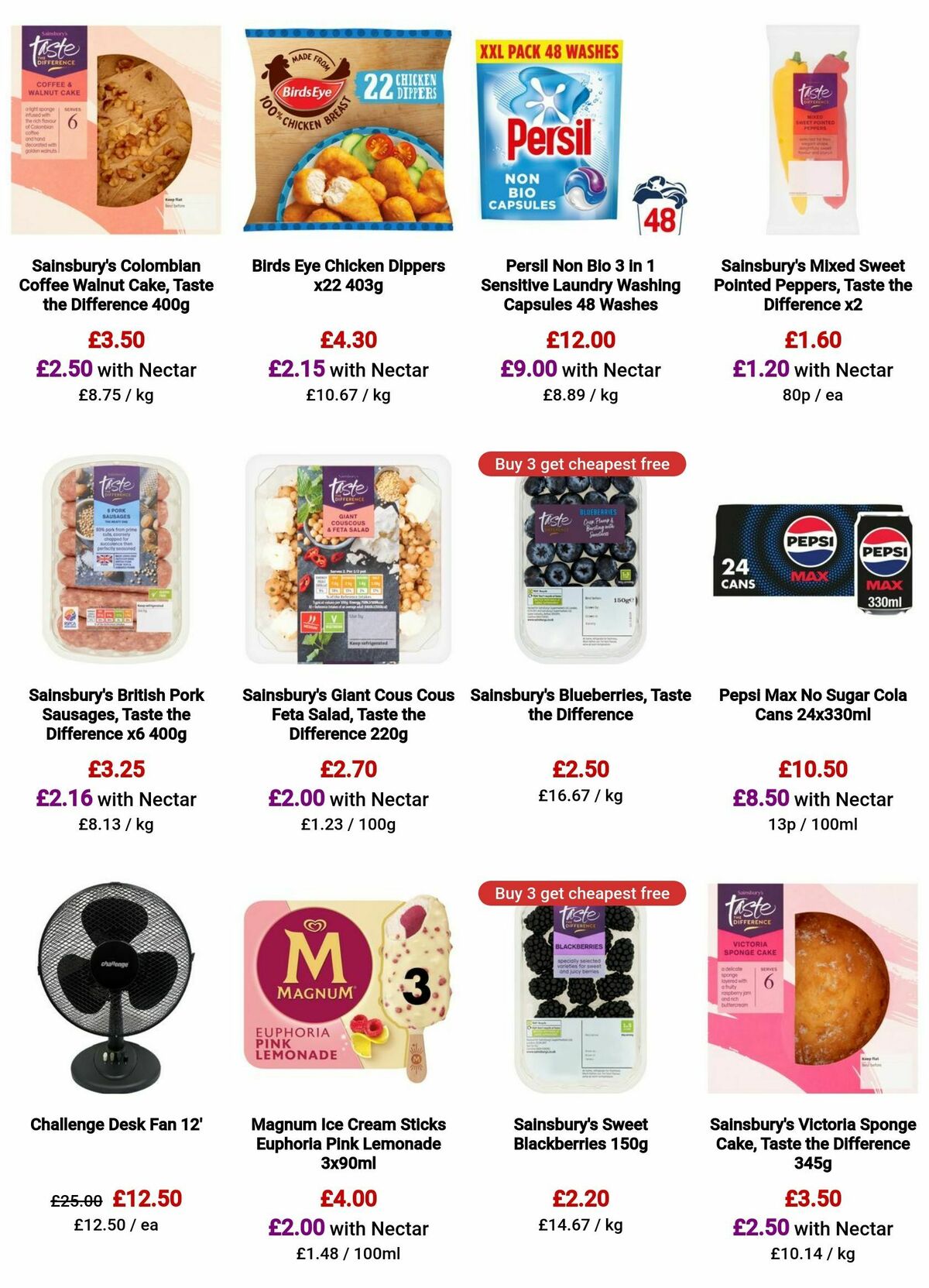 Sainsbury's Offers from 2 August