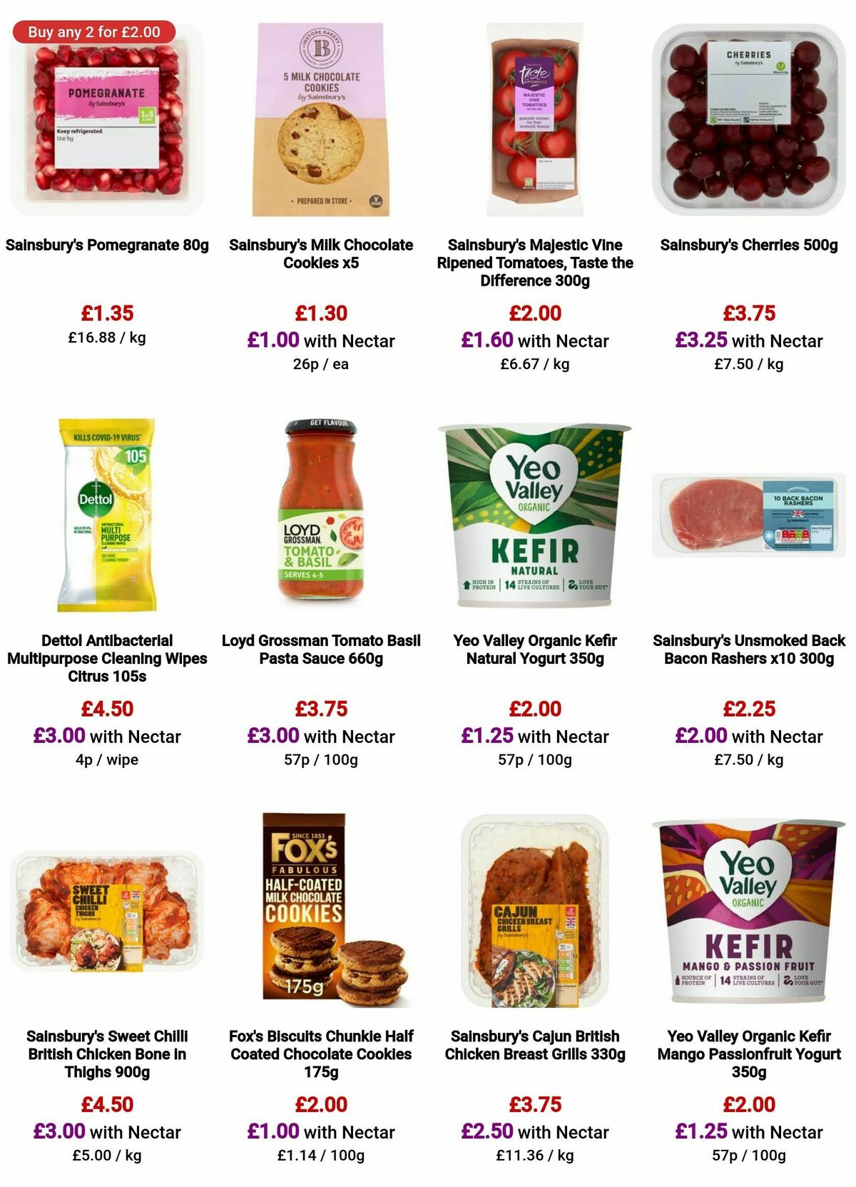 Sainsbury's Offers from 2 August