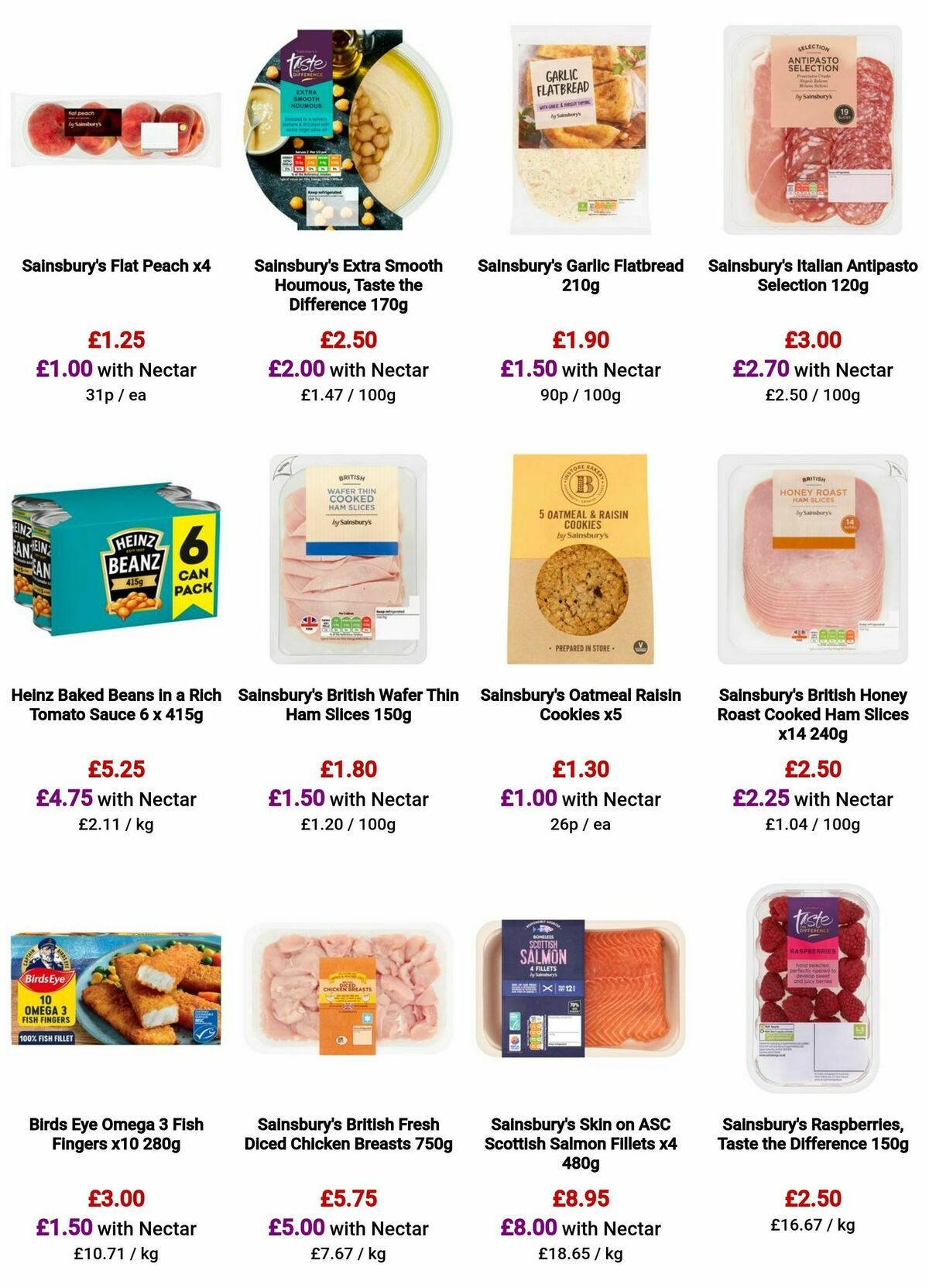 Sainsbury's Offers from 9 August