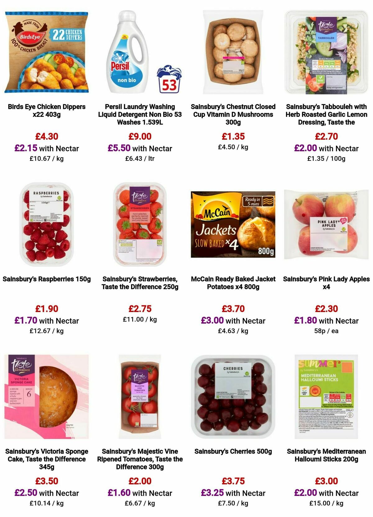 Sainsbury's Offers from 9 August