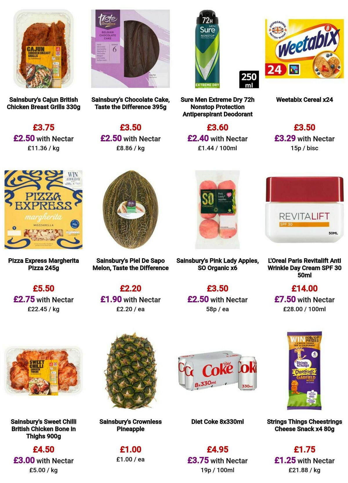 Sainsbury's Offers from 9 August