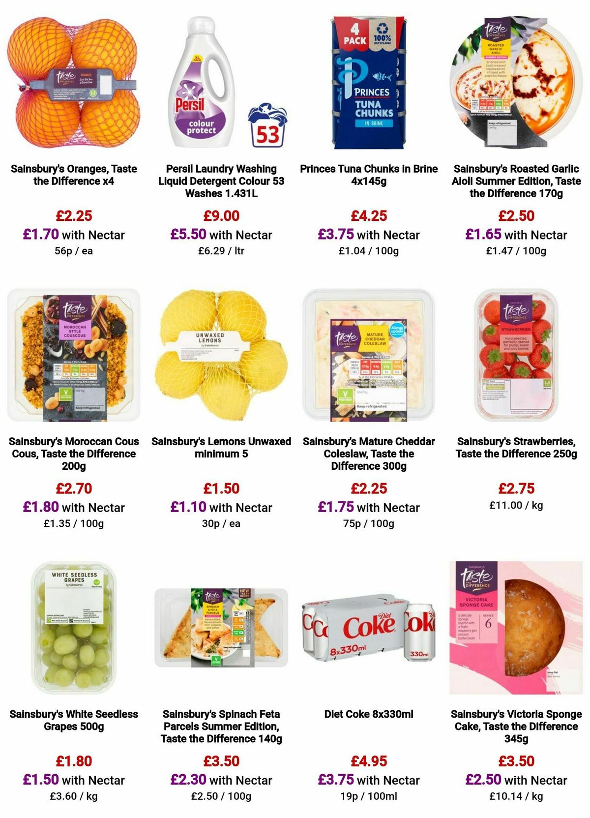 Sainsbury's Offers from 16 August