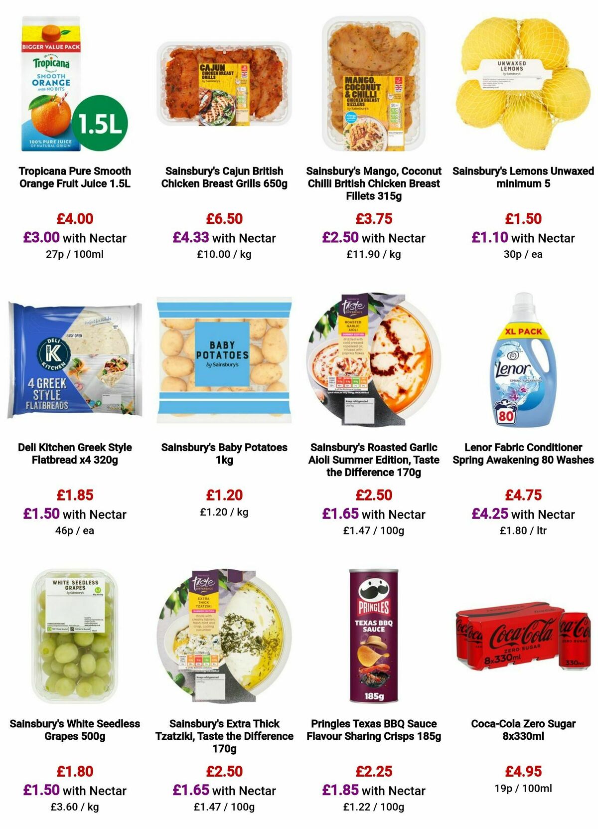 Sainsbury's Offers from 30 August